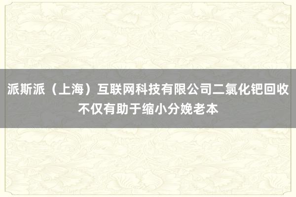派斯派（上海）互联网科技有限公司二氯化钯回收不仅有助于缩小分娩老本